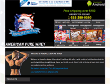 Tablet Screenshot of americanpurewhey.com